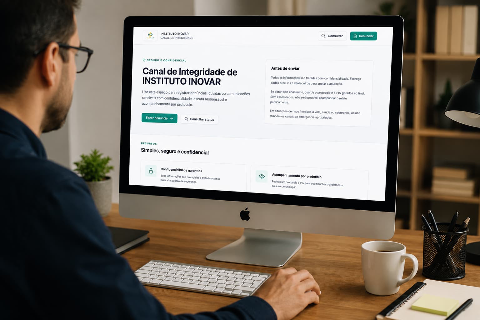 Instituto Inovar lança canal de denúncias para fortalecer integridade e transparência