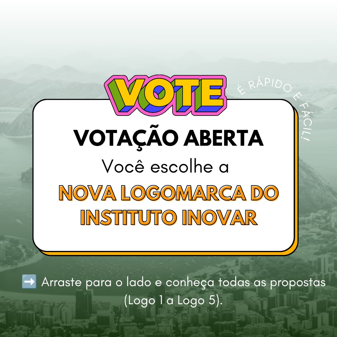 Capa: Instituto Inovar divulga cinco propostas finalistas e abre votação pública do Concurso Cultural 01/2026